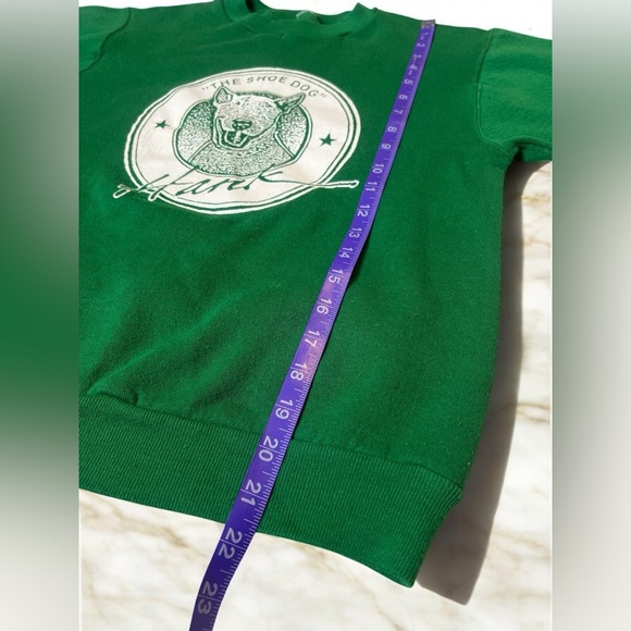 Vintage 1980s Zodiac USA Bull Terrier Dog Graphic Crewneck Kids Sweatshirt - Picture 5 of 6